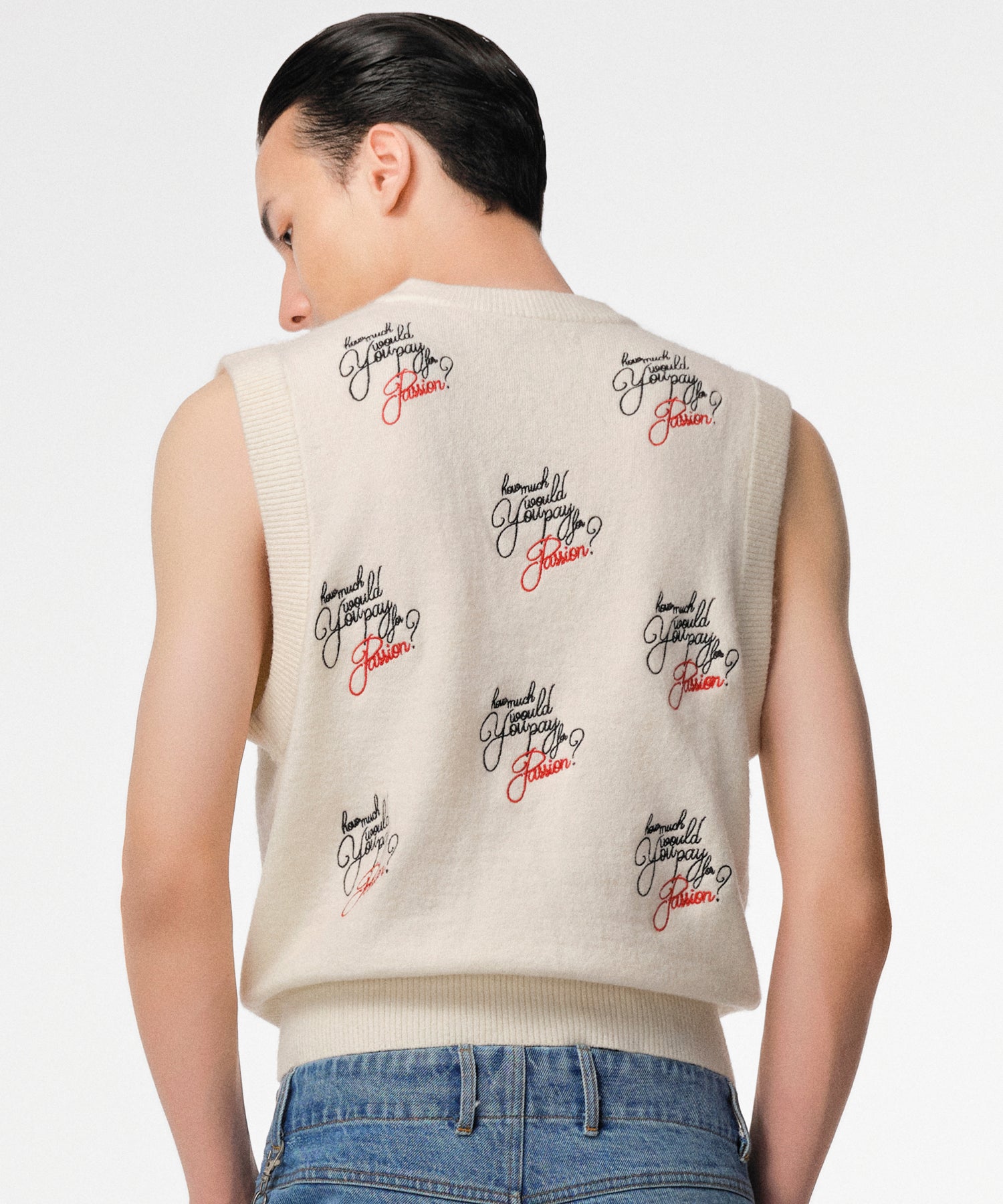 "How much would you pay for passion?" Sweater Vest