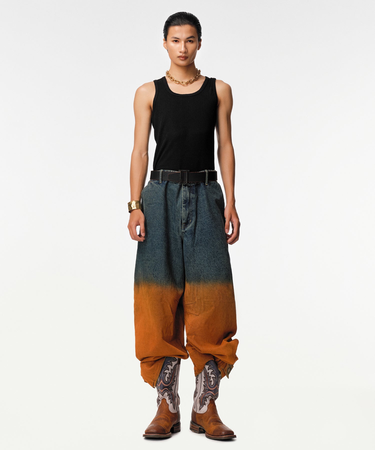 Rusted Ombre Gemyny Horseshoe Jeans